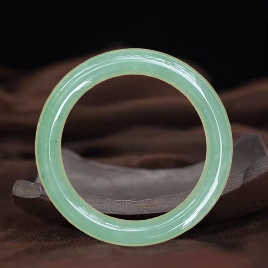 Certified Type A Imperial Green Jadeite Bangle Bracelet